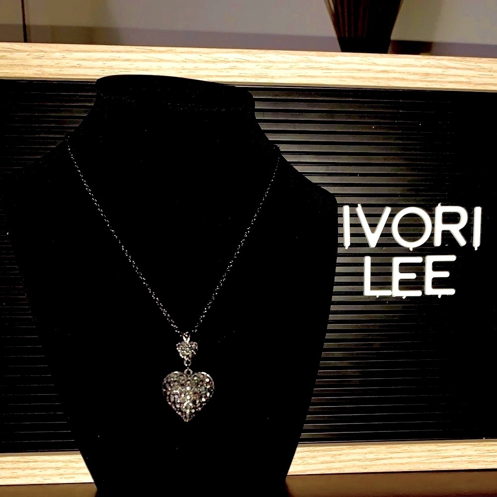 GUESS All Black Rhinestone Necklace